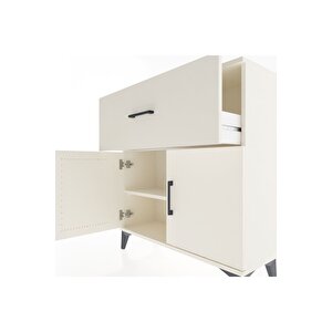 Arges Şifonyer Tek Raflı Tek Çekmeceli 2 Kapaklı 88x30x96 Aytaşı-aytaşı