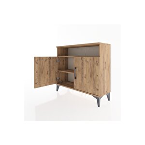 Arges Şifonyer 2 Raflı 2 Kapaklı 88x30x80 Çam-çam