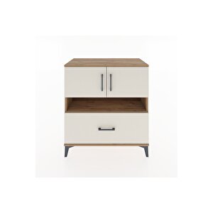 Hyperion Şifonyer 2 Raflı Tek Çekmeceli 2 Kapaklı 88x44x96 Çam-aytaşı