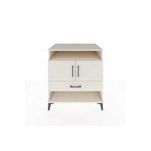 Kronos Şifonyer 3 Raflı Tek Çekmeceli 2 Kapaklı 88x59x96 Aytaşı-aytaşı