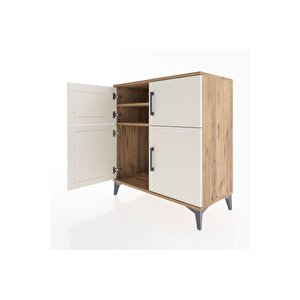 Hyperion Şifonyer 2 Raflı 4 Kapaklı 88x44x96 Çam-aytaşı