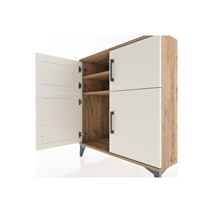 Hyperion Şifonyer 2 Raflı 4 Kapaklı 88x44x96 Çam-aytaşı