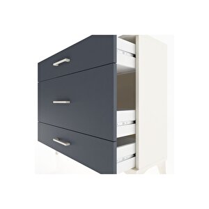 Arges Şifonyer 3 Çekmeceli 88x30x80 Aytaşı-antrasit