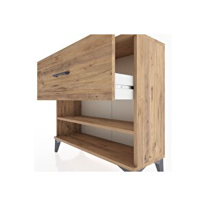 Arges Şifonyer Tek Raflı Tek Çekmeceli 88x30x80 Çam-çam