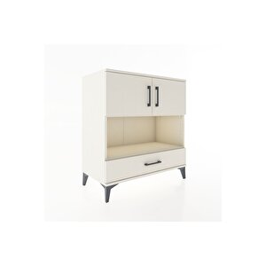 Hyperion Şifonyer 3 Raflı Tek Çekmeceli 2 Kapaklı 88x44x96 Aytaşı-aytaşı