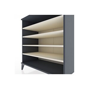 Hyperion Şifonyer 4 Raflı 88x44x96 Antrasit-aytaşı