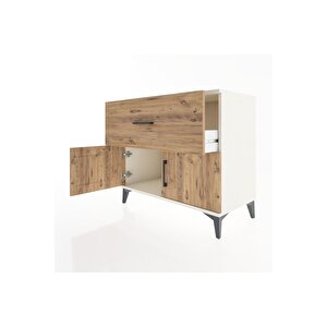 Hyperion Şifonyer Tek Çekmeceli 2 Kapaklı 88x44x80 Aytaşı-çam