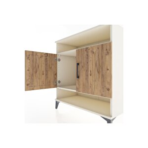 Hyperion Şifonyer 2 Raflı 2 Kapaklı 88x44x96 Aytaşı-çam