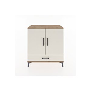 Hyperion Şifonyer 4 Raflı Tek Çekmeceli 2 Kapaklı 88x44x96 Çam-aytaşı