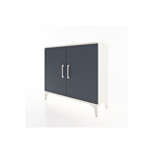 Arges Şifonyer 2 Raflı 2 Kapaklı 88x30x80 Aytaşı-antrasit