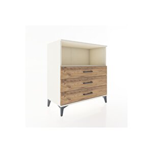 Hyperion Şifonyer Tek Raflı 3 Çekmeceli 88x44x96 Aytaşı-çam