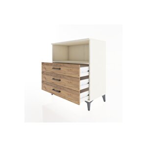 Hyperion Şifonyer Tek Raflı 3 Çekmeceli 88x44x96 Aytaşı-çam