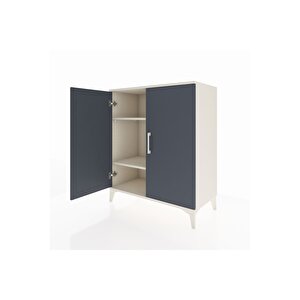 Hyperion Şifonyer 2 Raflı 2 Kapaklı 88x44x106 Aytaşı-antrasit