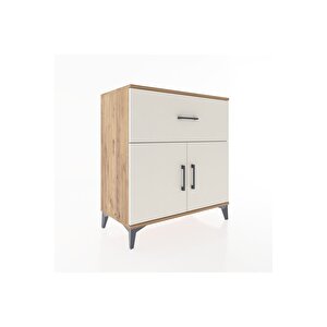 Hyperion Şifonyer Tek Çekmeceli 2 Kapaklı 88x44x96 Çam-aytaşı