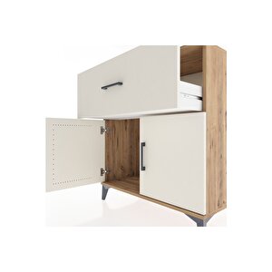 Hyperion Şifonyer Tek Çekmeceli 2 Kapaklı 88x44x96 Çam-aytaşı