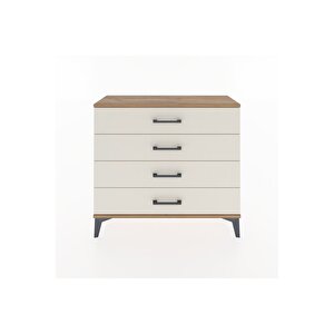 Arges Şifonyer 4 Çekmeceli 88x30x80 Çam-aytaşı