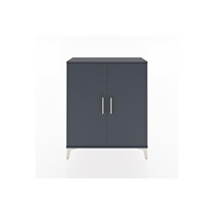 Arges Şifonyer 2 Raflı 2 Kapaklı 88x30x106 Antrasit-antrasit