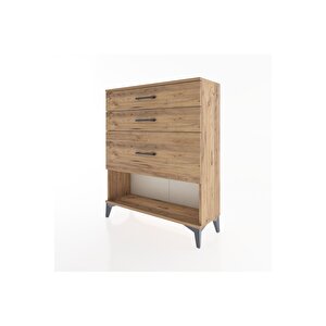 Arges Şifonyer 3 Çekmeceli 88x30x106 Çam-çam