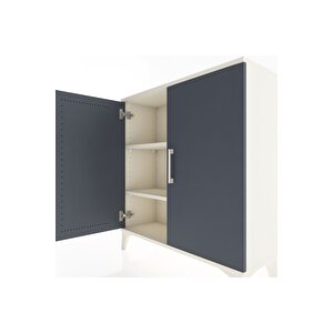 Arges Şifonyer 2 Raflı 2 Kapaklı 88x30x96 Aytaşı-antrasit