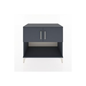 Hyperion Şifonyer Tek Raflı 2 Kapaklı 88x44x80 Antrasit-antrasit