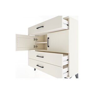 Arges Şifonyer 2 Raflı 3 Çekmeceli 2 Kapaklı 88x30x96 Aytaşı-aytaşı