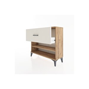 Arges Şifonyer Tek Raflı Tek Çekmeceli 88x30x80 Çam-aytaşı