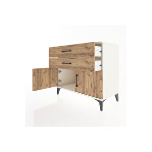 Hyperion Şifonyer 2 Çekmeceli 2 Kapaklı 88x44x80 Aytaşı-çam