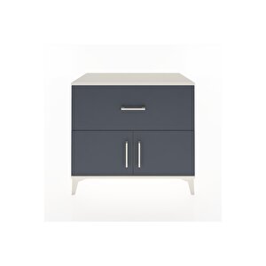 Hyperion Şifonyer Tek Çekmeceli 2 Kapaklı 88x44x80 Aytaşı-antrasit