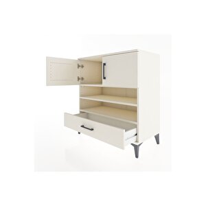 Hyperion Şifonyer 3 Raflı Tek Çekmeceli 2 Kapaklı 88x44x96 Aytaşı-aytaşı