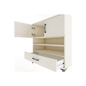 Hyperion Şifonyer 3 Raflı Tek Çekmeceli 2 Kapaklı 88x44x96 Aytaşı-aytaşı