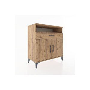 Hyperion Şifonyer 2 Raflı Tek Çekmeceli 2 Kapaklı 88x44x96 Çam-çam