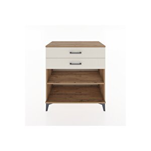 Hyperion Şifonyer Tek Raflı 2 Çekmeceli 88x44x96 Çam-aytaşı