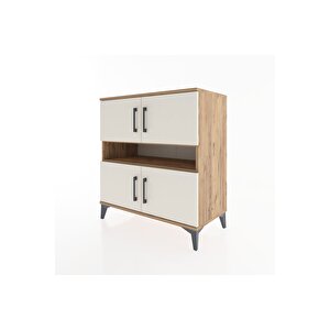 Hyperion Şifonyer 5 Raflı 4 Kapaklı 88x44x96 Çam-aytaşı