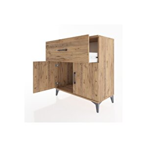 Hyperion Şifonyer Tek Çekmeceli 2 Kapaklı 88x44x96 Çam-çam