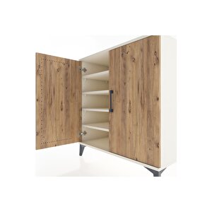 Hyperion Şifonyer 4 Raflı 2 Kapaklı 88x44x96 Aytaşı-çam