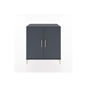 Hyperion Şifonyer 3 Raflı 2 Kapaklı 88x44x96 Antrasit-antrasit