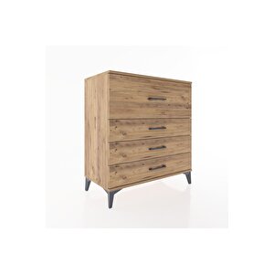 Hyperion Şifonyer 4 Çekmeceli 88x44x96 Çam-çam