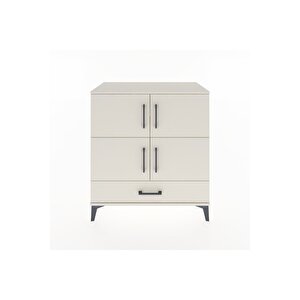 Hyperion Şifonyer 4 Raflı Tek Çekmeceli 4 Kapaklı 88x44x96 Aytaşı-aytaşı