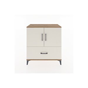 Hyperion Şifonyer 2 Raflı Tek Çekmeceli 2 Kapaklı 88x44x96 Çam-aytaşı