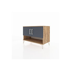 Hyperion Şifonyer 2 Raflı 2 Kapaklı 88x44x64 Çam-antrasit