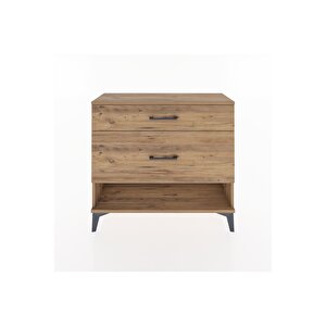 Arges Şifonyer 2 Çekmeceli 88x30x80 Çam-çam