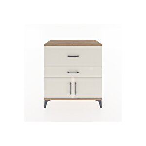 Hyperion Şifonyer Tek Raflı 2 Çekmeceli 2 Kapaklı 88x44x96 Çam-aytaşı