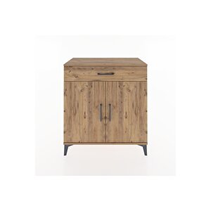 Hyperion Şifonyer 3 Raflı Tek Çekmeceli 2 Kapaklı 88x44x96 Çam-çam