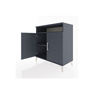 Hyperion Şifonyer 2 Raflı 2 Kapaklı 88x44x96 Antrasit-antrasit