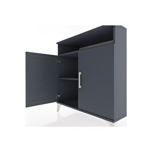 Hyperion Şifonyer 2 Raflı 2 Kapaklı 88x44x96 Antrasit-antrasit