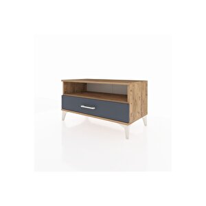 Hyperion Şifonyer Tek Raflı Tek Çekmeceli 88x44x48 Çam-antrasit