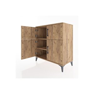 Hyperion Şifonyer 2 Raflı 4 Kapaklı 88x44x96 Çam-çam