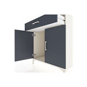 Hyperion Şifonyer Tek Çekmeceli 2 Kapaklı 88x44x96 Aytaşı-antrasit