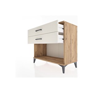 Hyperion Şifonyer 2 Çekmeceli 88x44x80 Çam-aytaşı