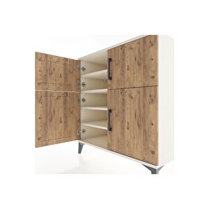 Hyperion Şifonyer 4 Raflı 4 Kapaklı 88x44x96 Aytaşı-çam